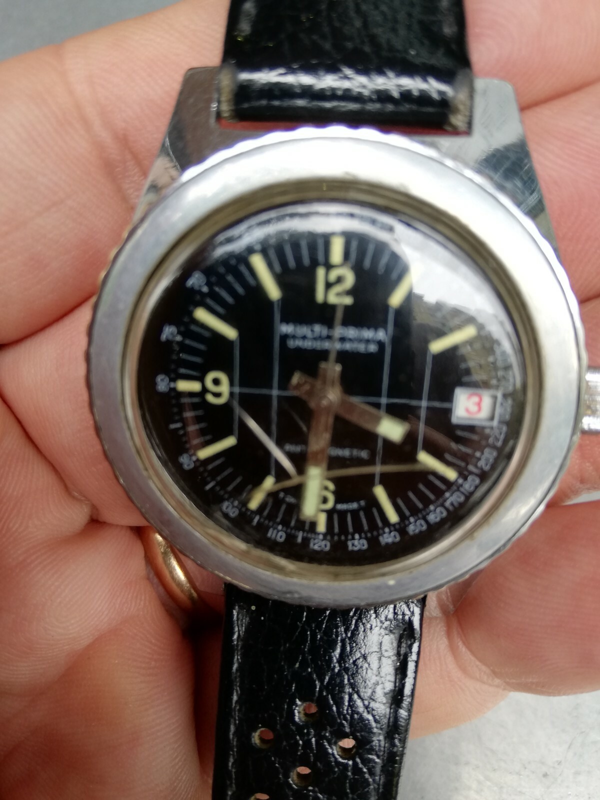DIVER watch MULTIPRIMA UNDERWATER ANTIMAGNETIC SWISS MADE STAINLESS STEEL