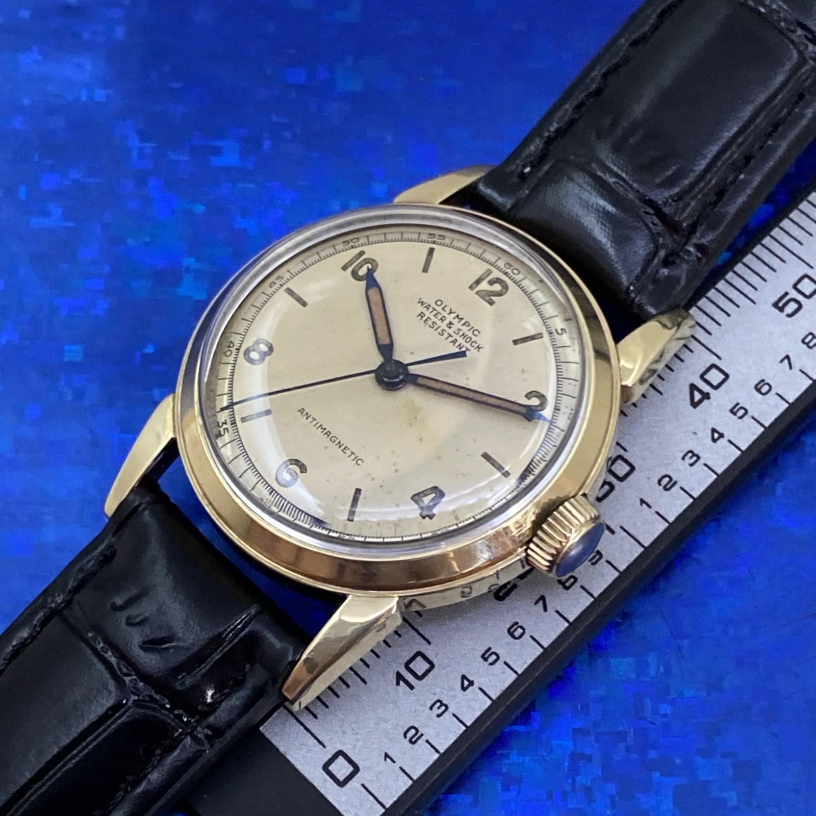 Vintage 1960’s Man’s OLYMPIC Stunning Sunburst Aged Dial Fully Serviced WARRANTY
