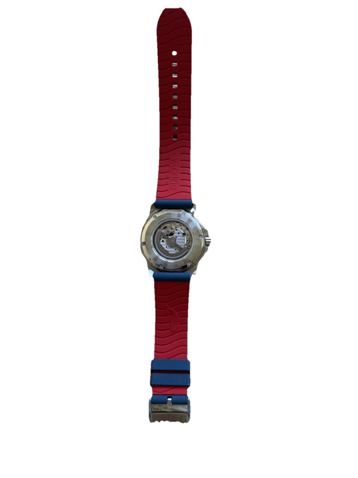 Bulova Marine Star 98A225 45mm Silver White, Heartbeat Skeleton, Stainless Steel
