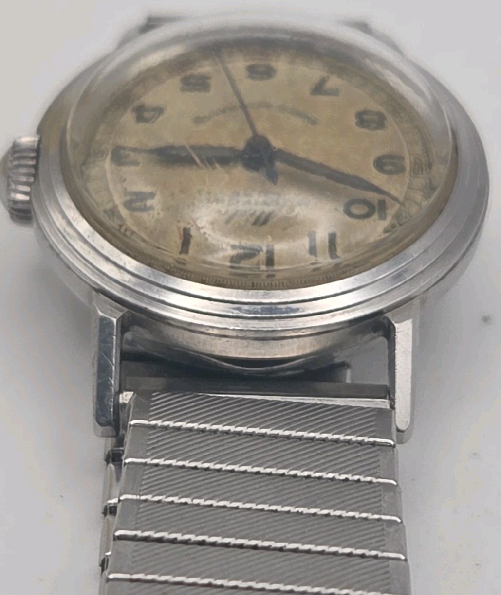 Vtg 1940-1945 Mido Multifort Luxe 30mm Super Automatic Swiss Watch Wilfred Isaac