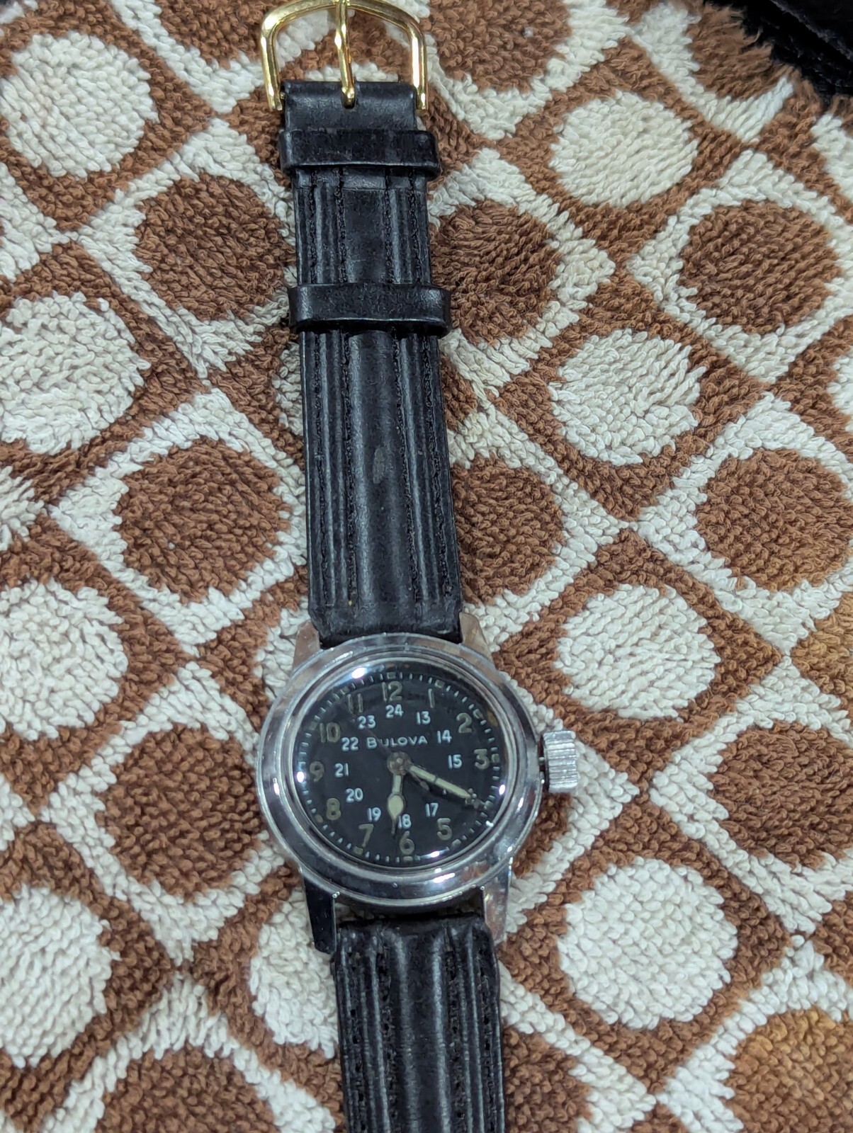 Bulova Korean War Air Force US Army Hacking Military Watch MIL-W-3818A Genuine