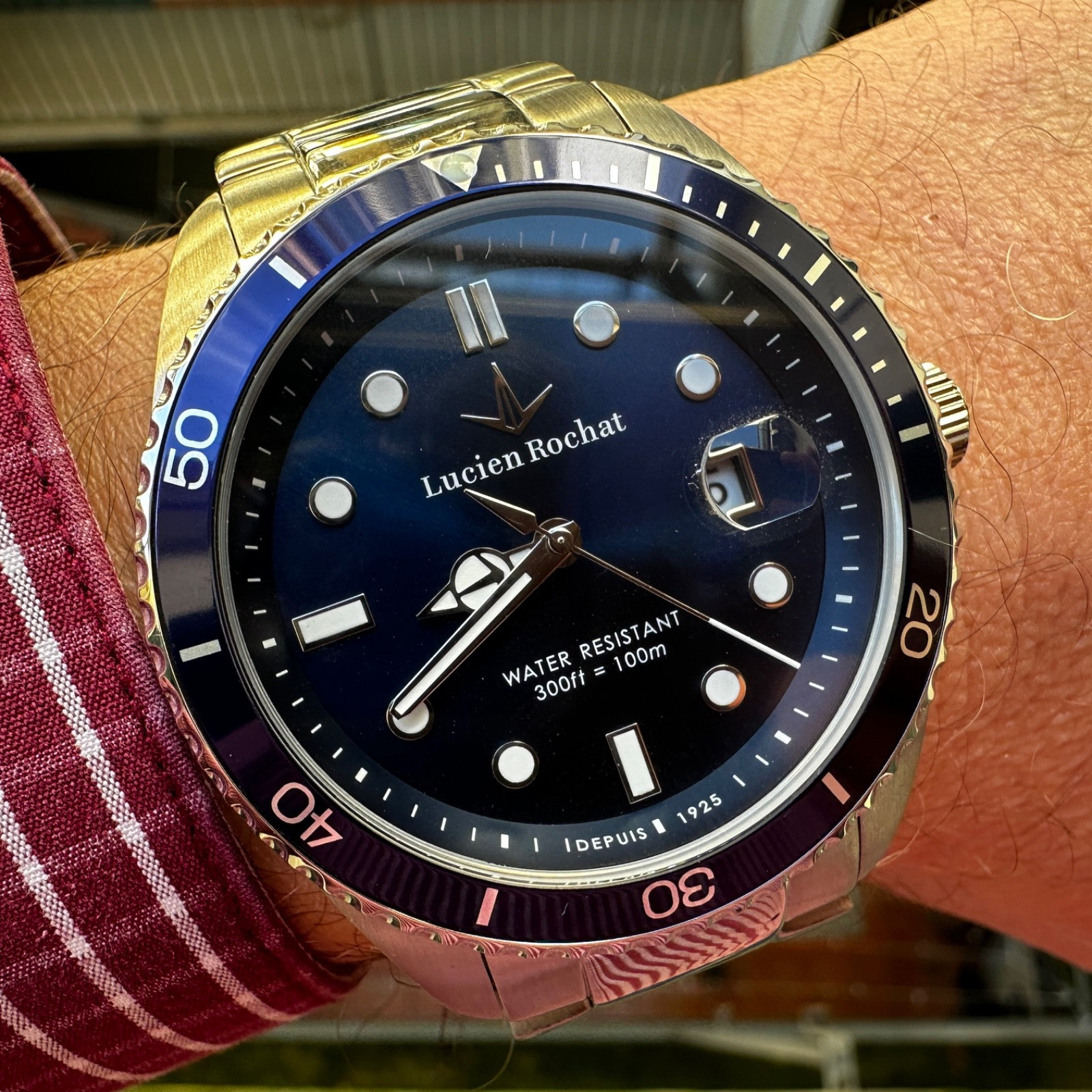Lucien Rochat Men’s New Diver Watch Steel 43Mm Quartz Ref: 83947477