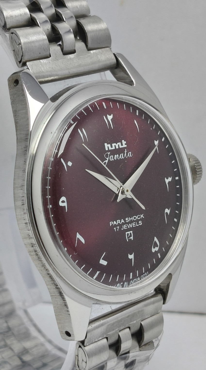 HMT Janata 17J Winding Arabic Wrist Watch For Men’s In Working Condition