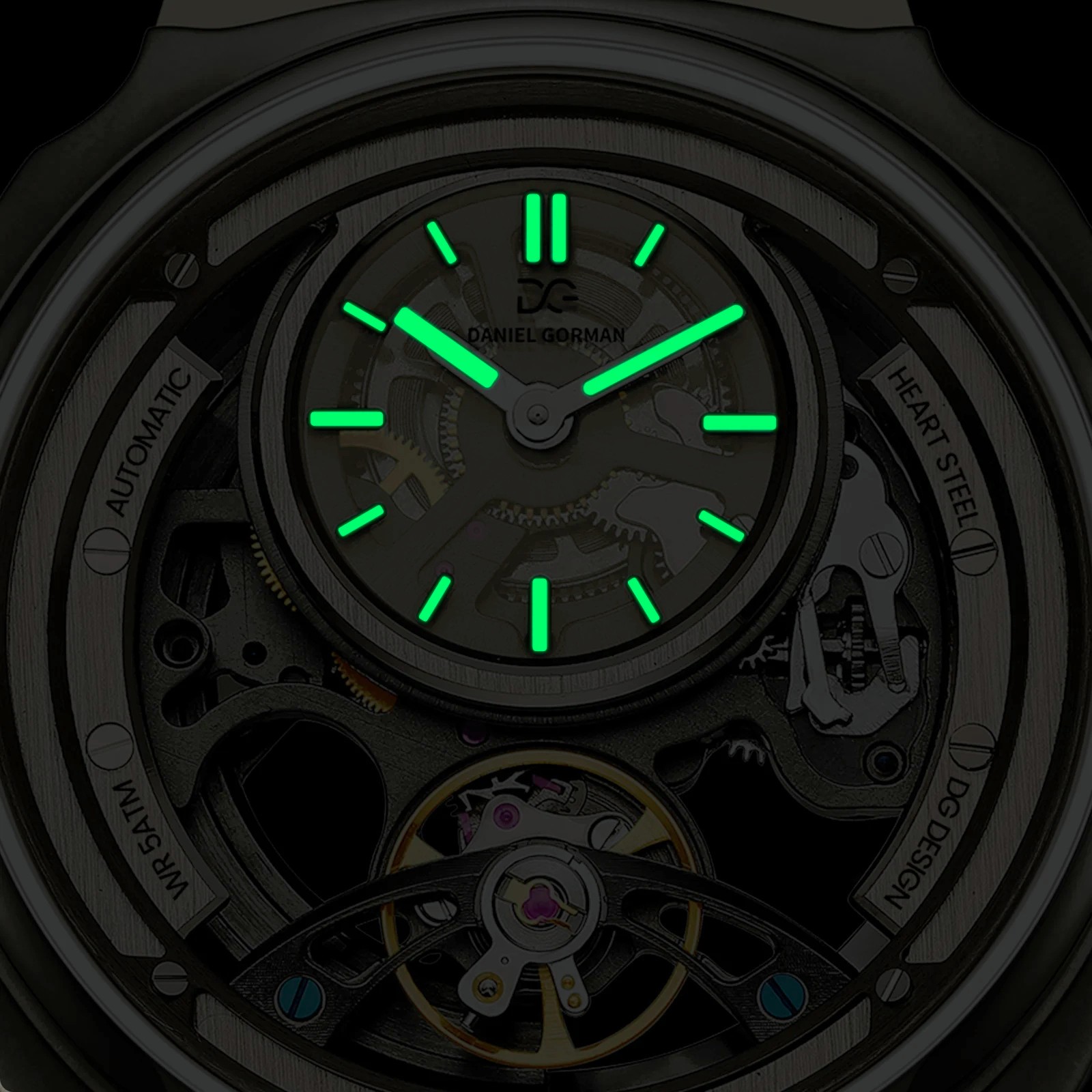 High Quality Men’s Automatic Watch with Stylish Sports Silicone Strap 5 ATM Wate