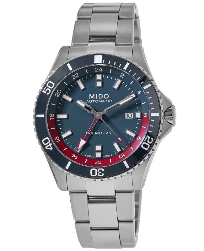 New Mido Ocean Star GMT Blue Dial Steel Men’s Watch M0266291104100