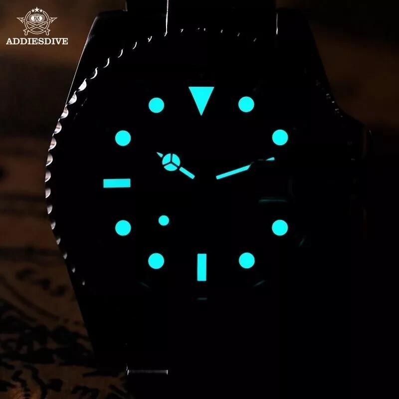 ADDIESDIVE Men Quartz Dive Watch Luxury 200M Waterproof Luminous Stainless NEW