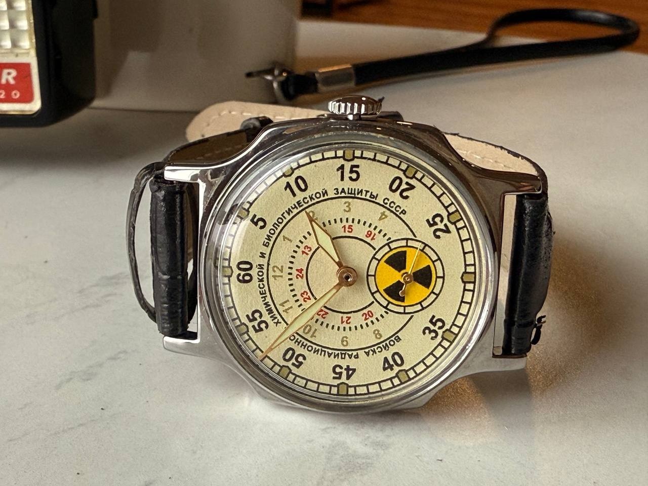Soviet Mechanical Wrist Watch Pobeda Chernobyl Atomic Radiation USSR original