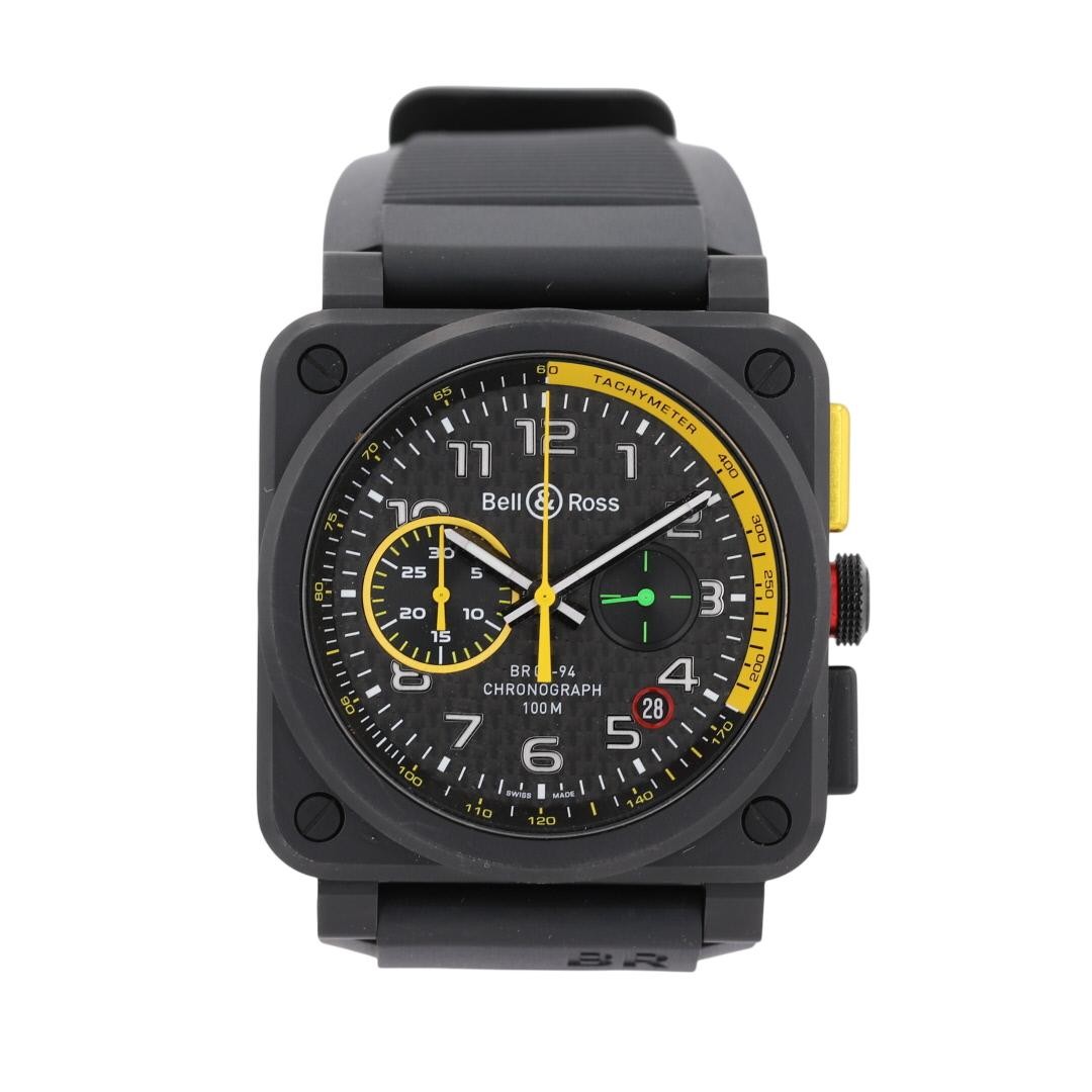 Bell & Ross BR 03-94 RS17 Black Dial Automatic Rubber Strap Men’s Wristwatch
