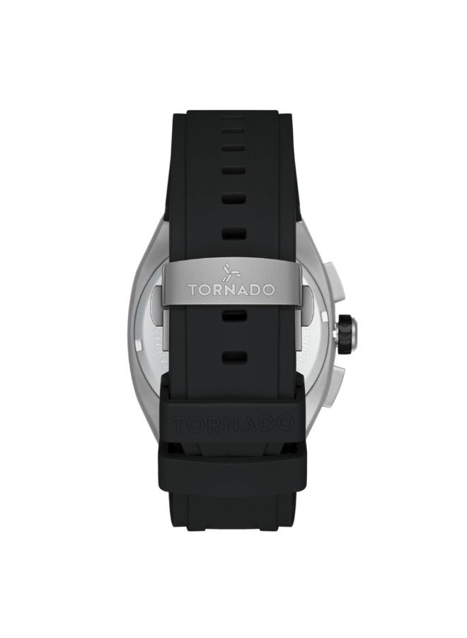 Tornado Aristocrate Men’s Chronograph Watch | Black Dial, 42mm, 100 m (10 ATM)