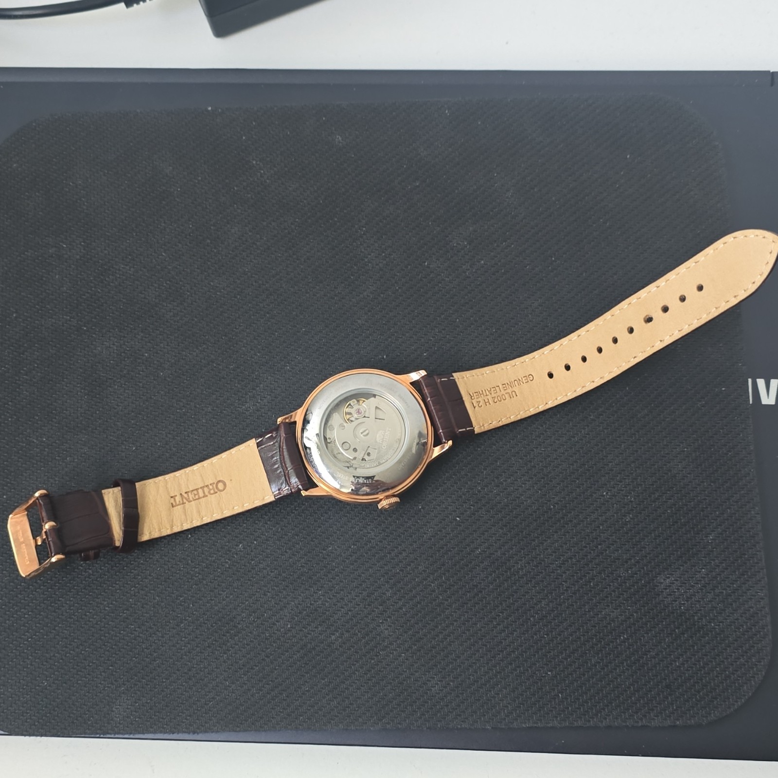Orient Bambino F622-UAA0 Automatic Date 40.5mm White Dial Brown Leather Strap