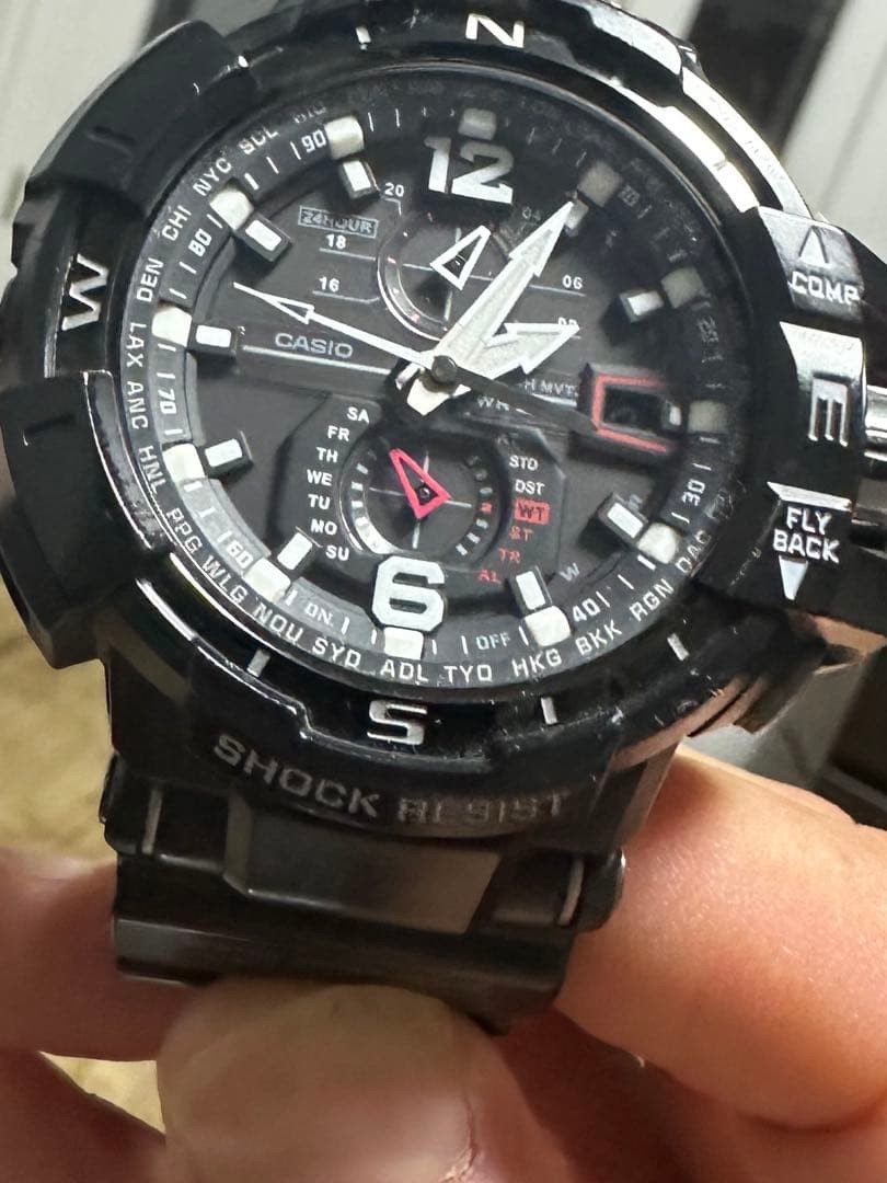 G-SHOCK GW-A1100-1AJF GRAVITYMASTER Analog Men’s Watch Black Japan CASIO