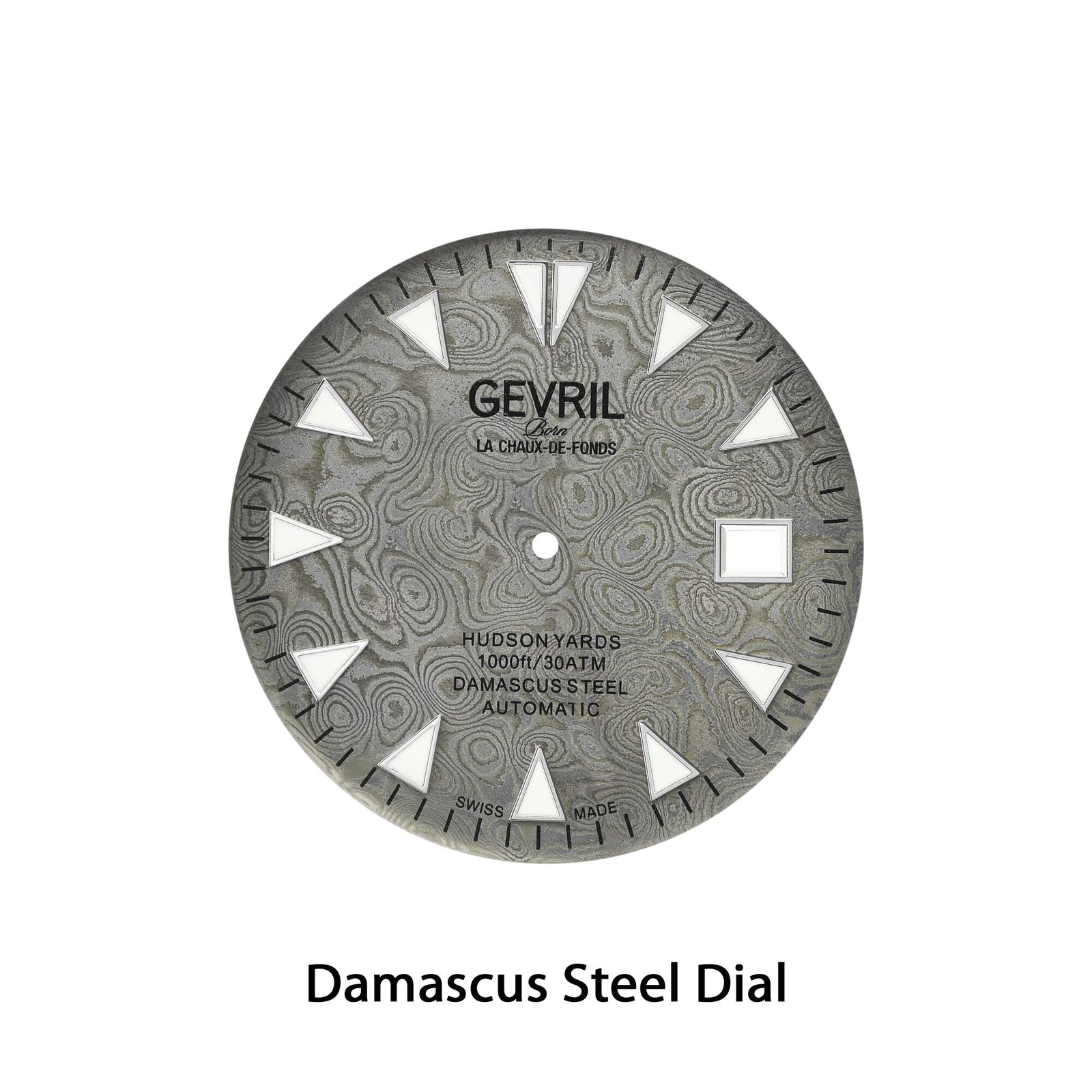 Gevril Hudson Yards -Damascus Stainless Steel 43mm Swiss Automatic Wristwatch 48