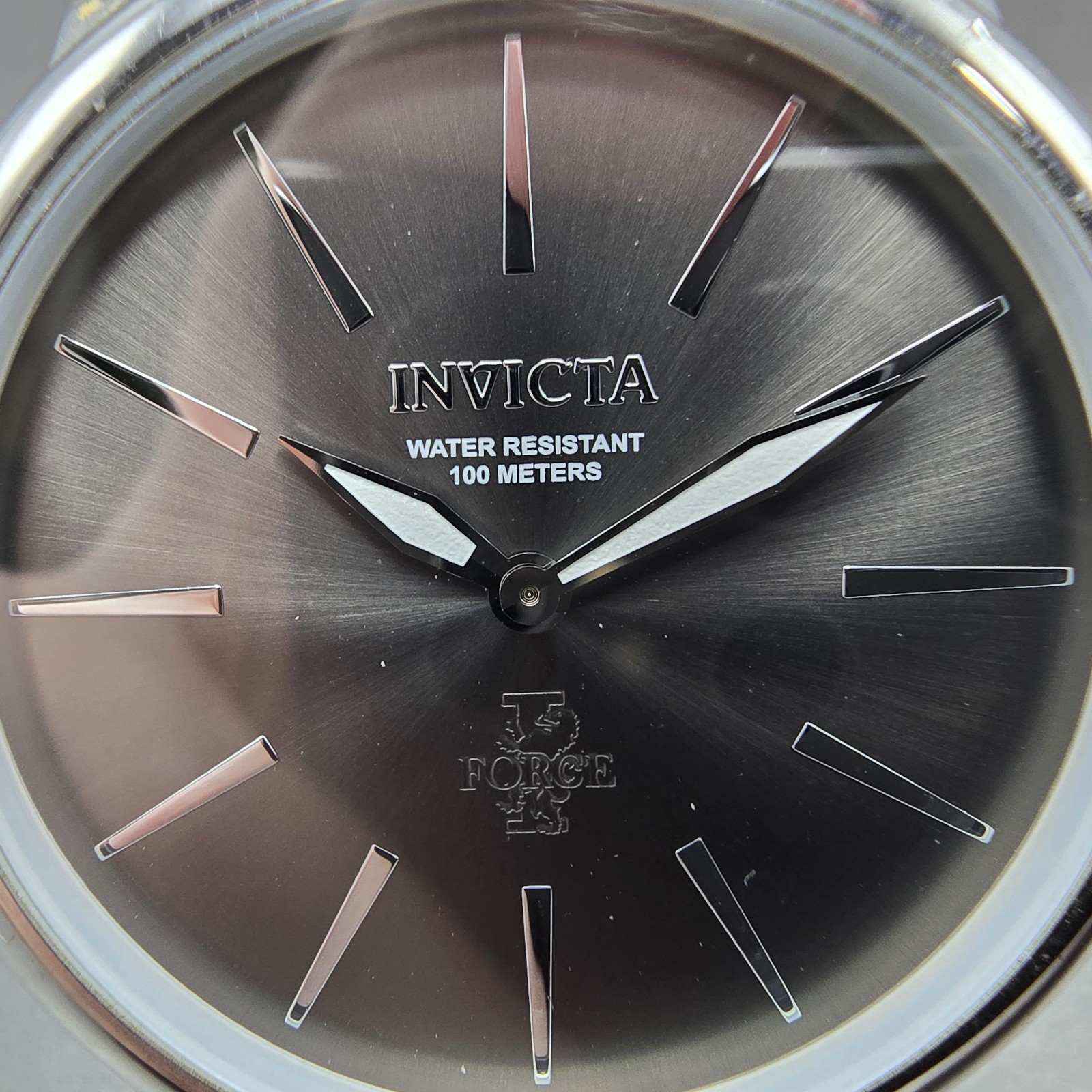 Invicta I-Force Watch Men 46mm Gray Dial Silver Tone Round 22930 New Battery
