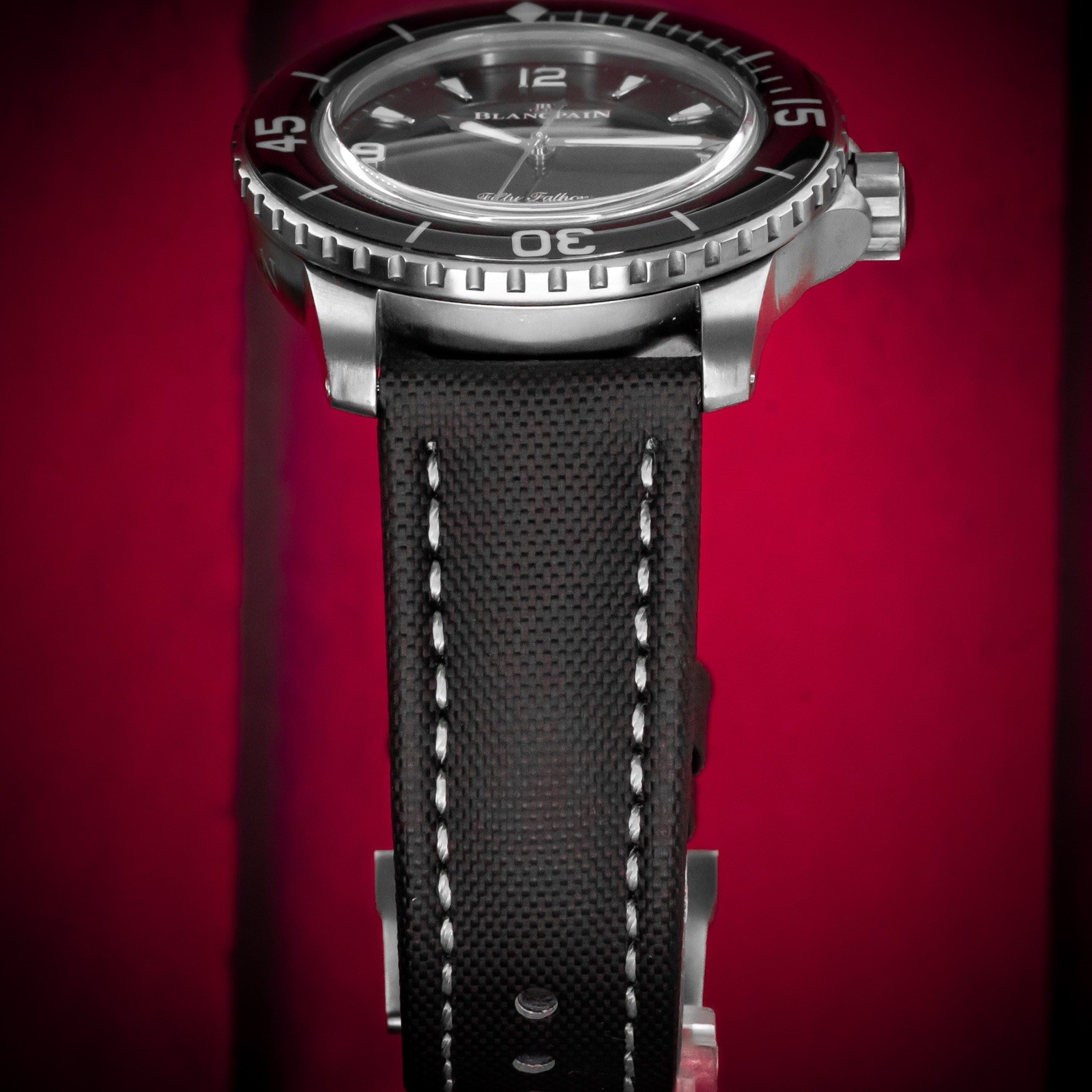 2023 Blancpain Fifty Fathoms Titanium Auto 45mm Black Dial Watch 5015-12B30-B52A