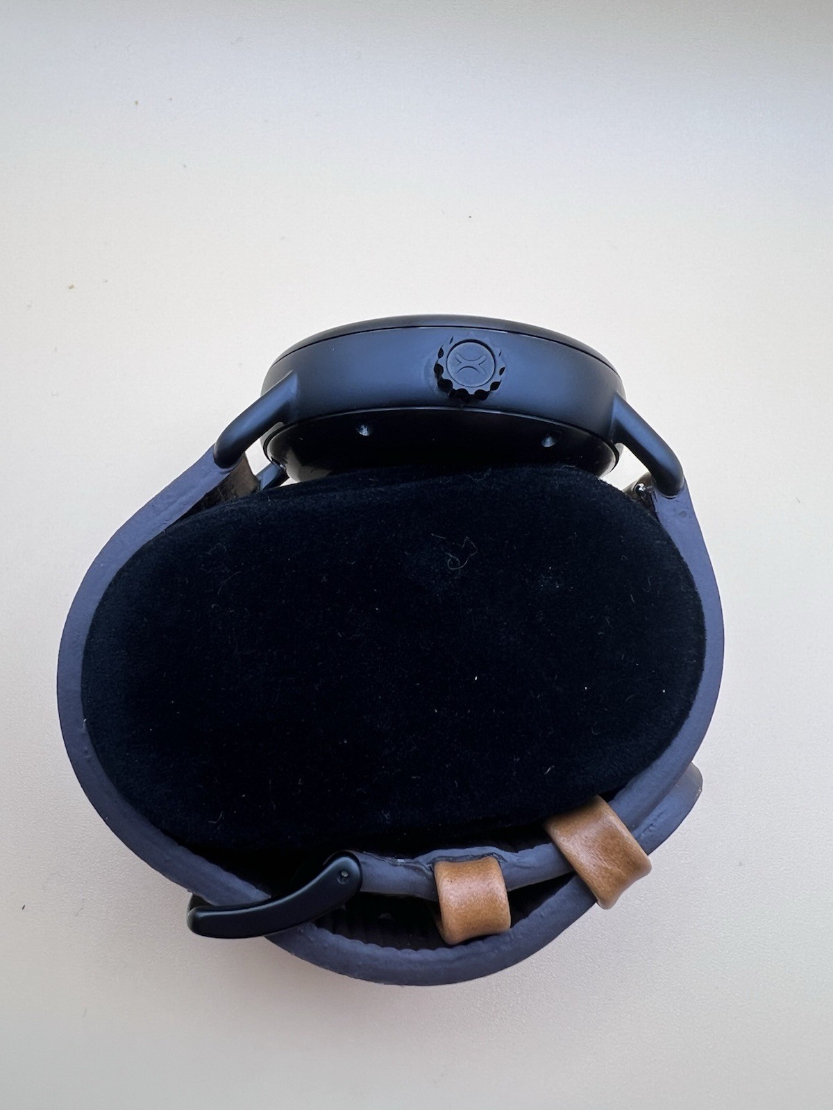 Xeric Halograph Automatic Men’s Watch Black Brown Leather Box Running 46mm