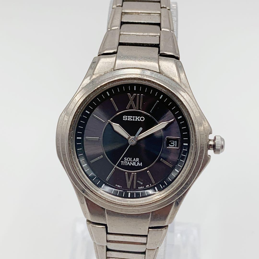 [Working Condition] SEIKO Titanium Women’s Watch, Solar Powered, Lightweight