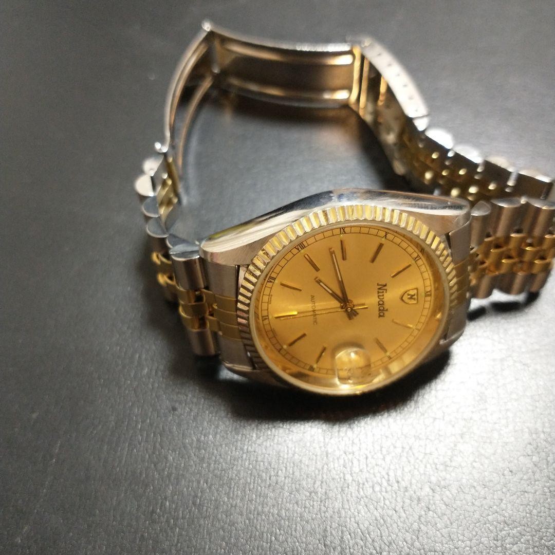 NIVADA Automatic Unisex Adults Wristwatch Silver / Gold Working