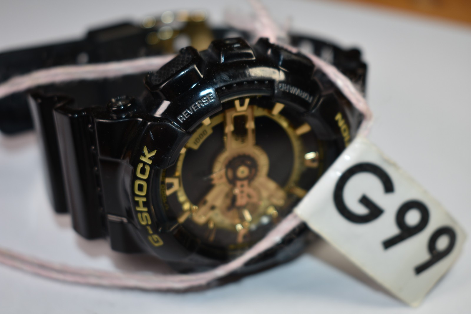 Casio G-SHOCK GA-110GB (5146) Men’s Black/Gold Ana/Digi Watch NEW BATTERY!