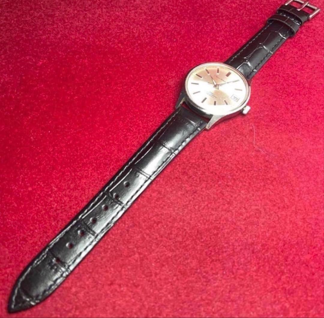Citizen Homer Date Manual Wind Black Vintage 1960s Watch Made Japan Rare 073633