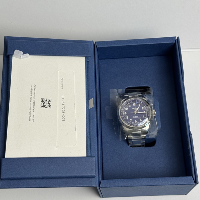 Oris Big Crown Pointer Date 40mm Purple Dial Watch 01 754 7798 4068-07 8 20 06