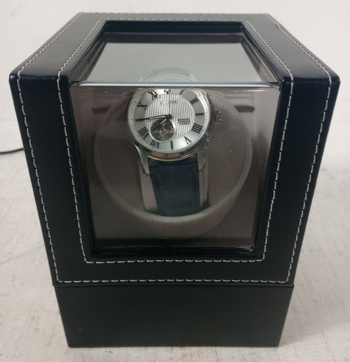 Bulova 96A206 Wilton Automatic Men’s Watch w/ Rotating Charge Case