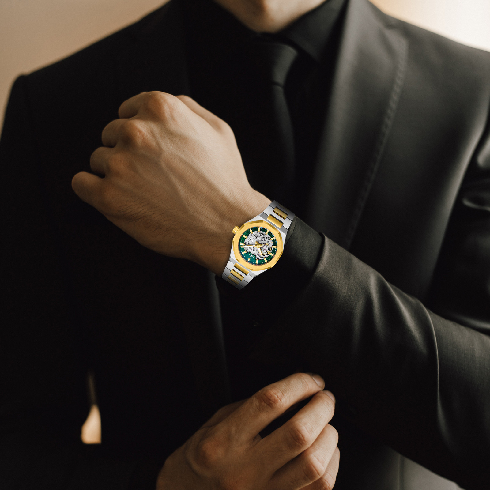 Tornado Autonova Men’s Automatic Watch | Green Dial, 41X51mm, 100 m (10 ATM)