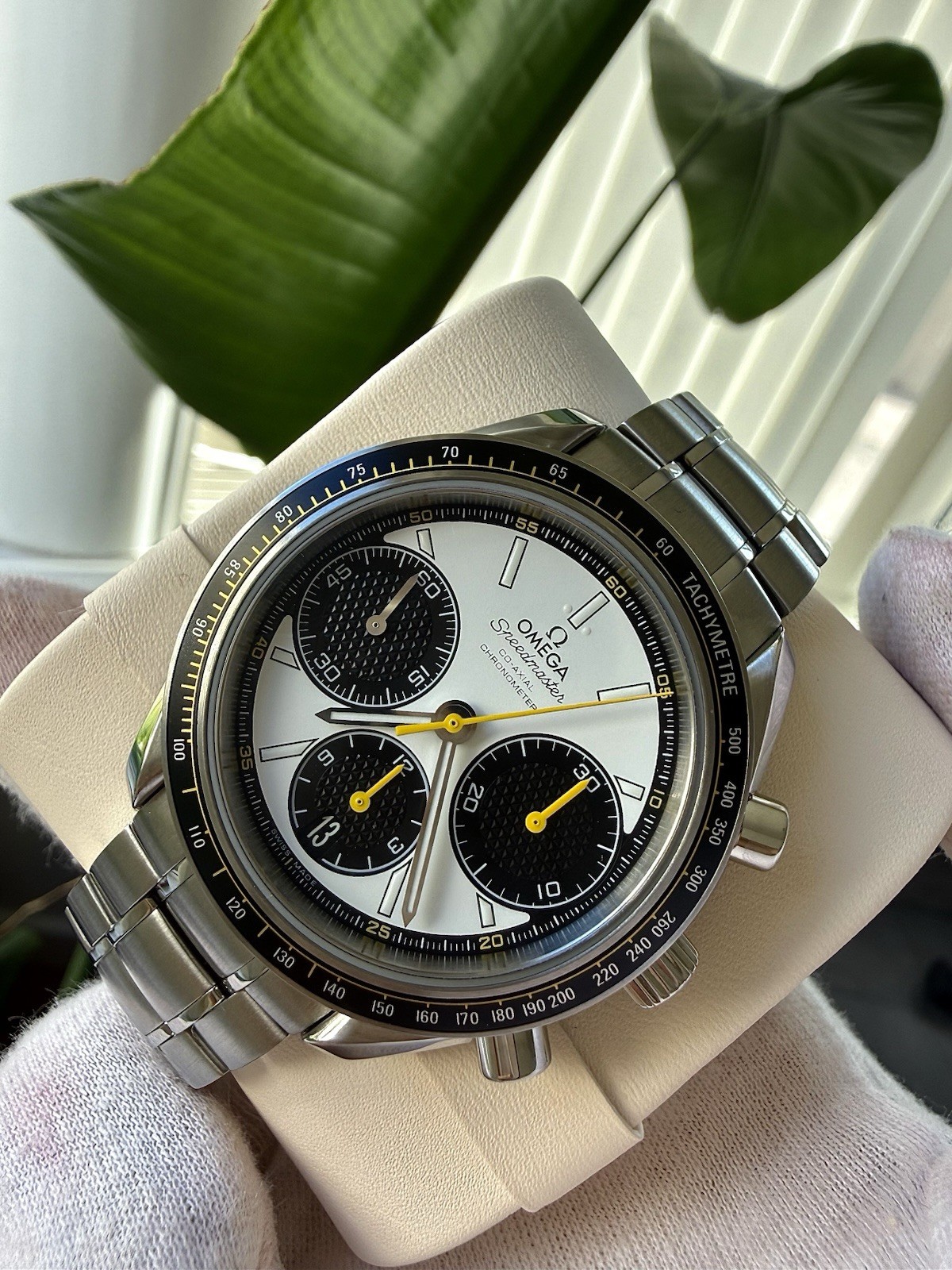 Omega Speedmaster Racing White 2024 Full Service 2026 Box 326.30.40.50.04.001