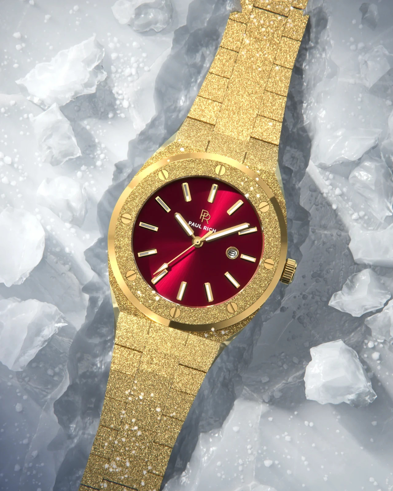 Gold Frosted Sultan Ruby
