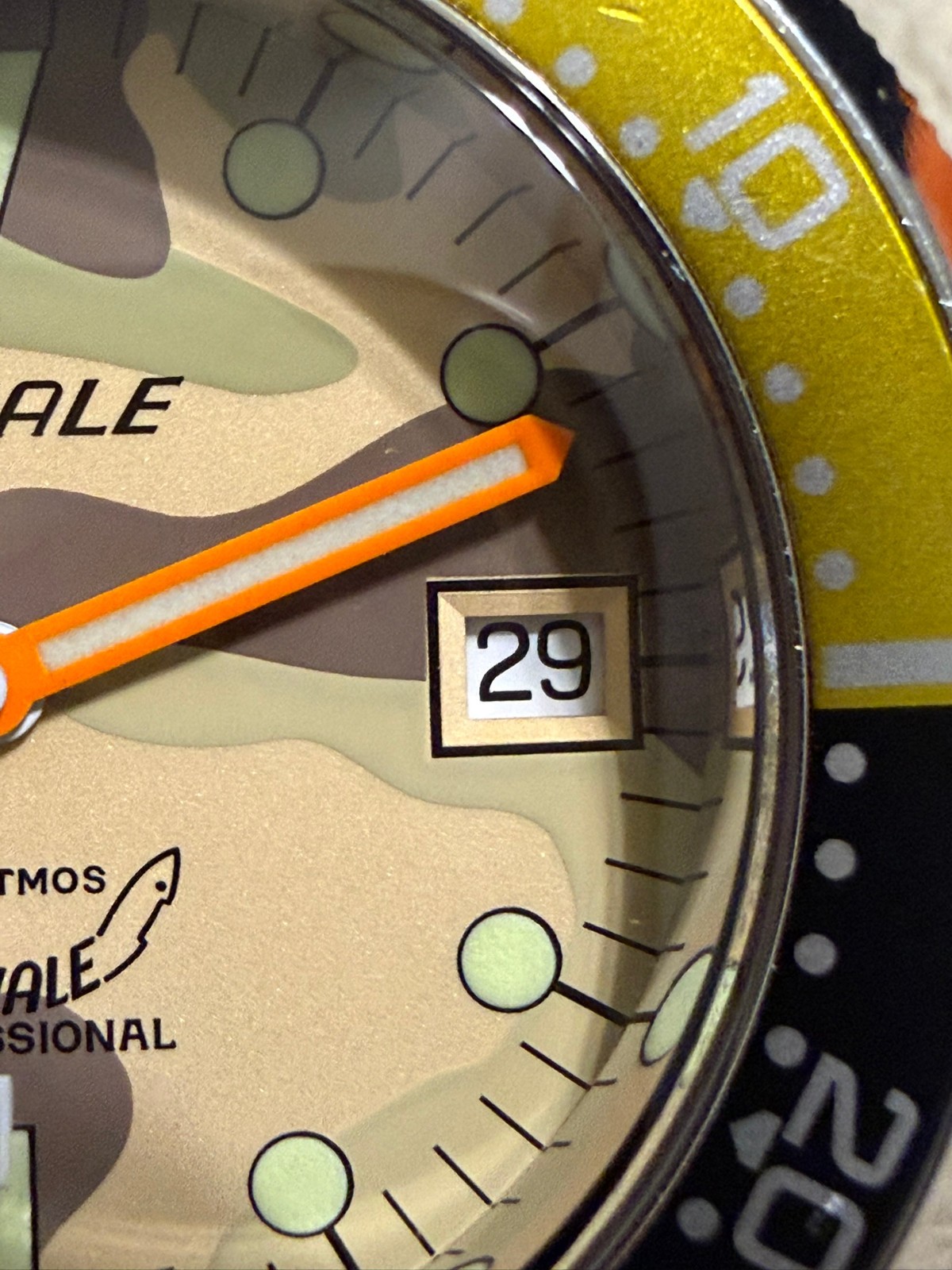 Squale 1521 50 Atmos SQUALE X BEAMS COLLABORATION BEAUTIFUL PAINTED CAMO DIAL