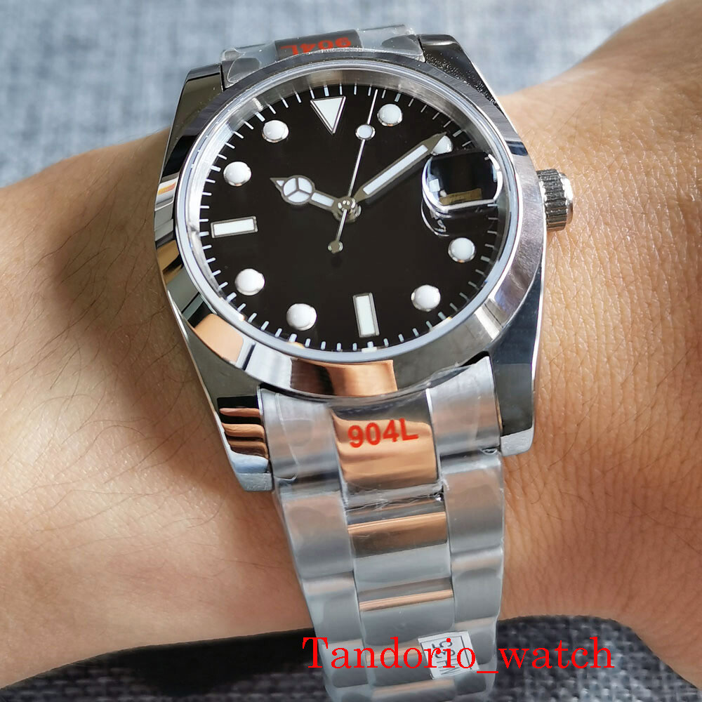 36mm/39mm Bliger NH35A PT5000 Black Dial Date Sapphire Crystal Oyster Date Lume