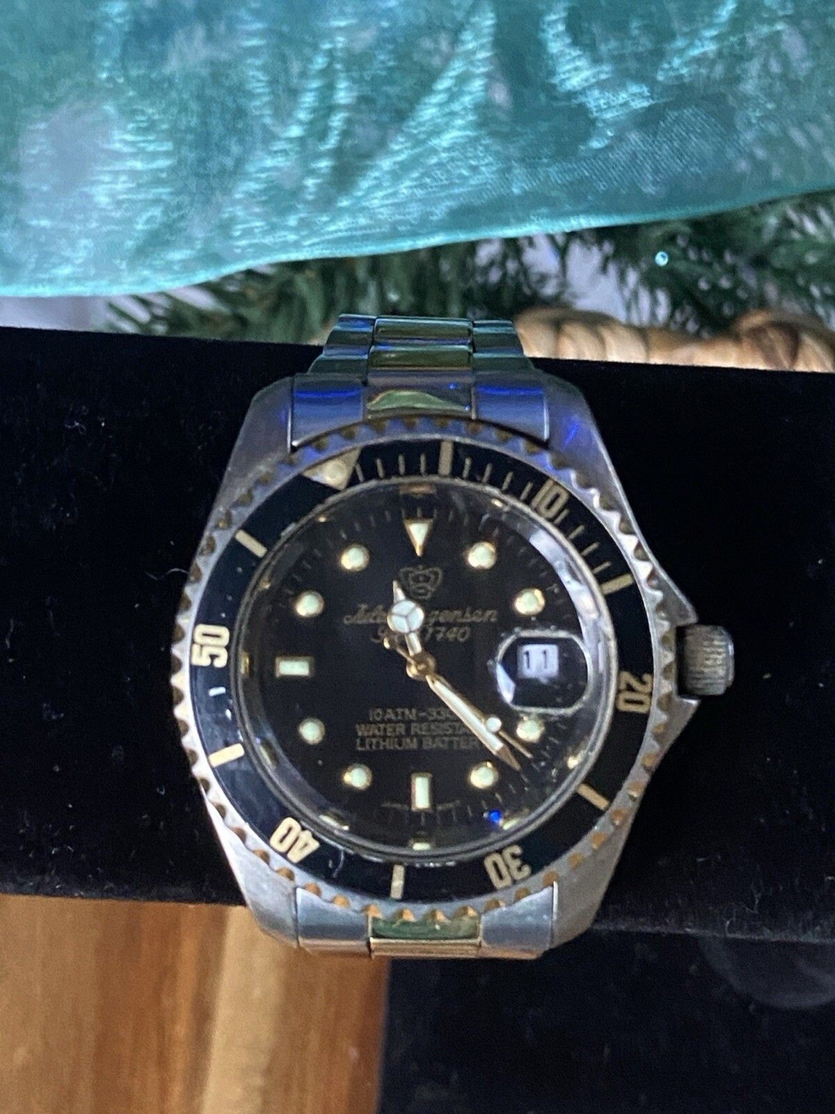 Jules Jurgensen Watch Sea Diver 7371 Two Tone Screw-Down Crown Water Resistant
