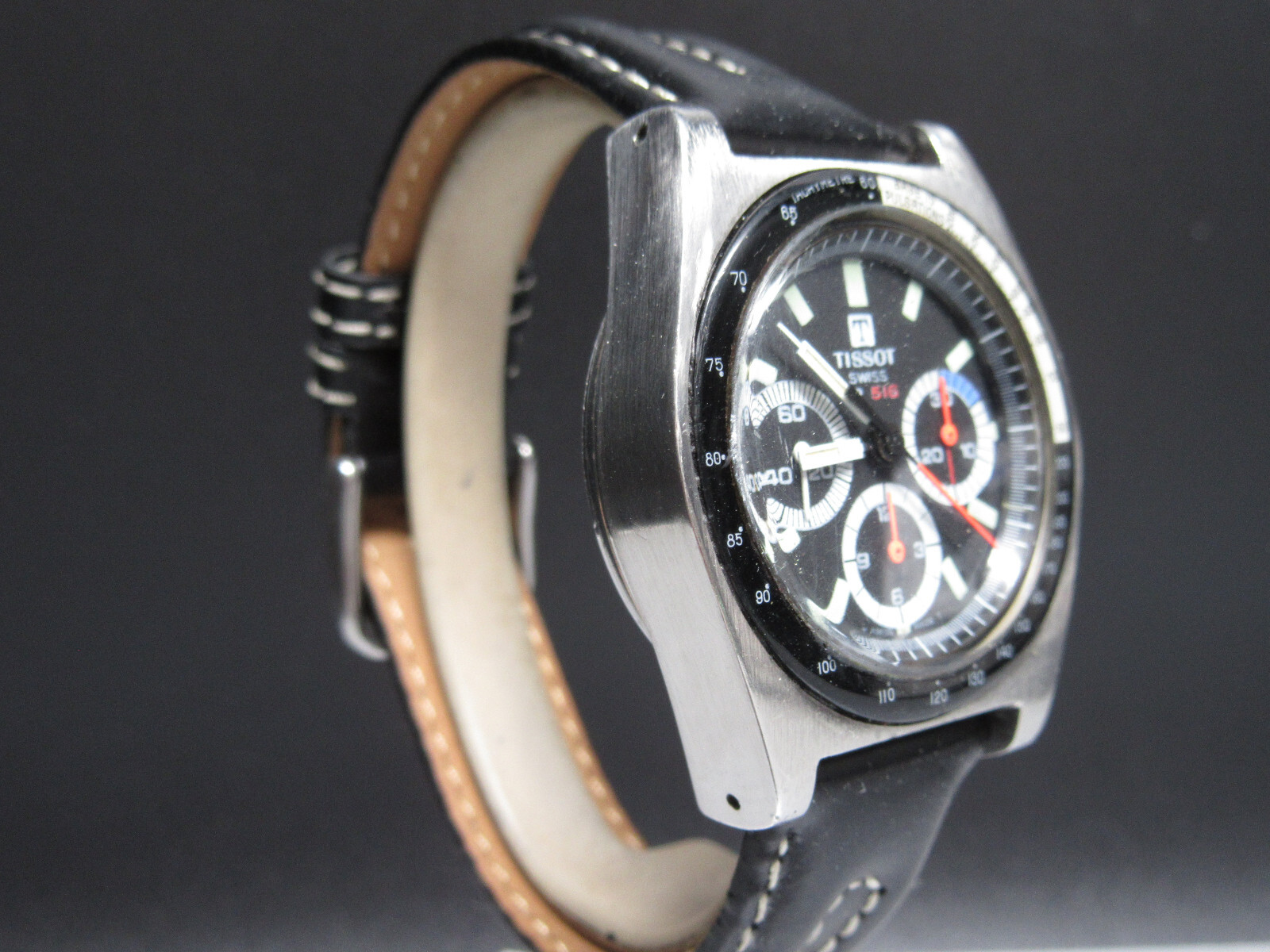 N58⭐⭐ Vintage ” TISSOT PR516 ” Chronograph Lemania 873 Omega Werk Watch ⭐⭐