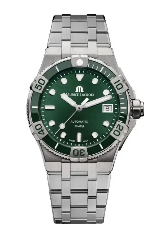 Maurice Lacroix Aikon Venturer 38mm Green Dial AI6057-SSL5F-630-D