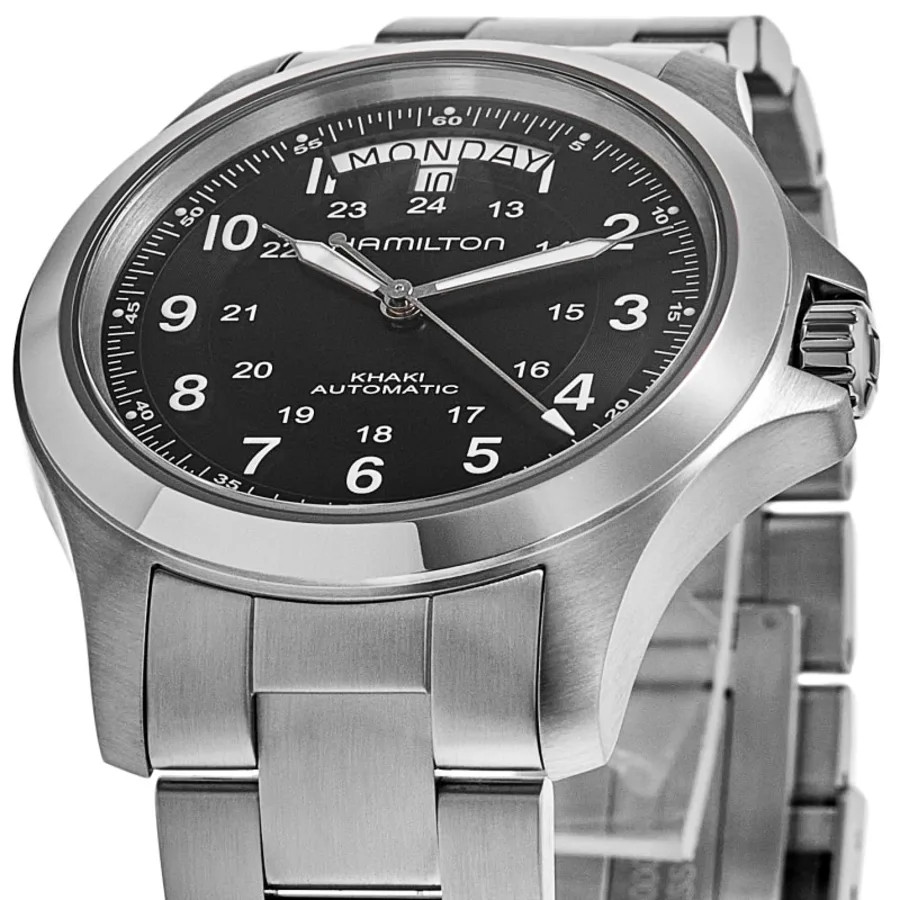 New Hamilton Khaki Field King Auto 40MM Day-Date Black Men’s Watch H64455133