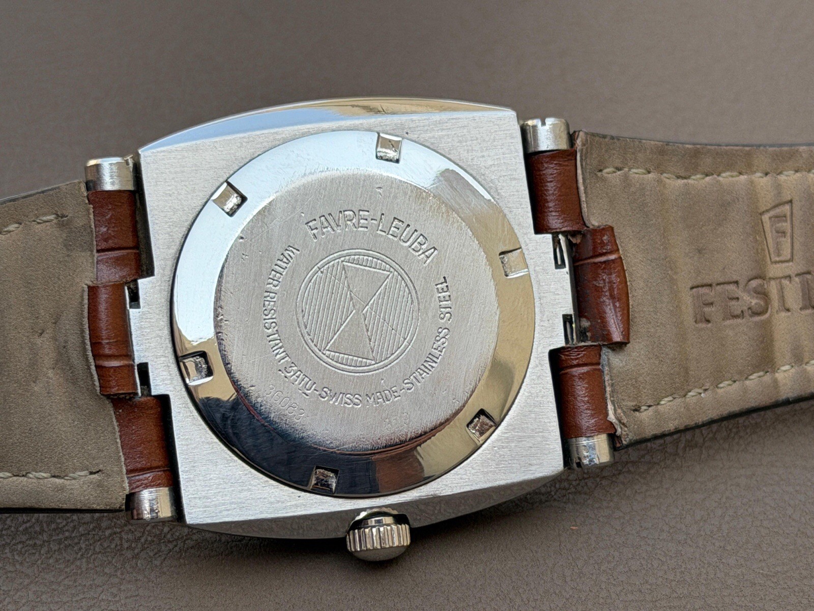 Favre Leuba Duomatic TV Shaped Automatic Swiss Made S-201