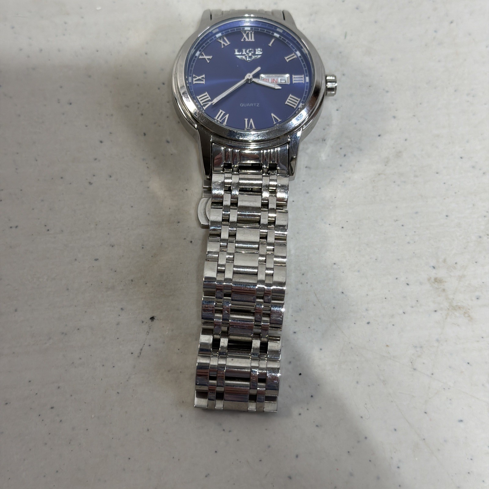 Lige 1853 Dream Men’s Watch Water Resistent Stainless Day And Date New Battery