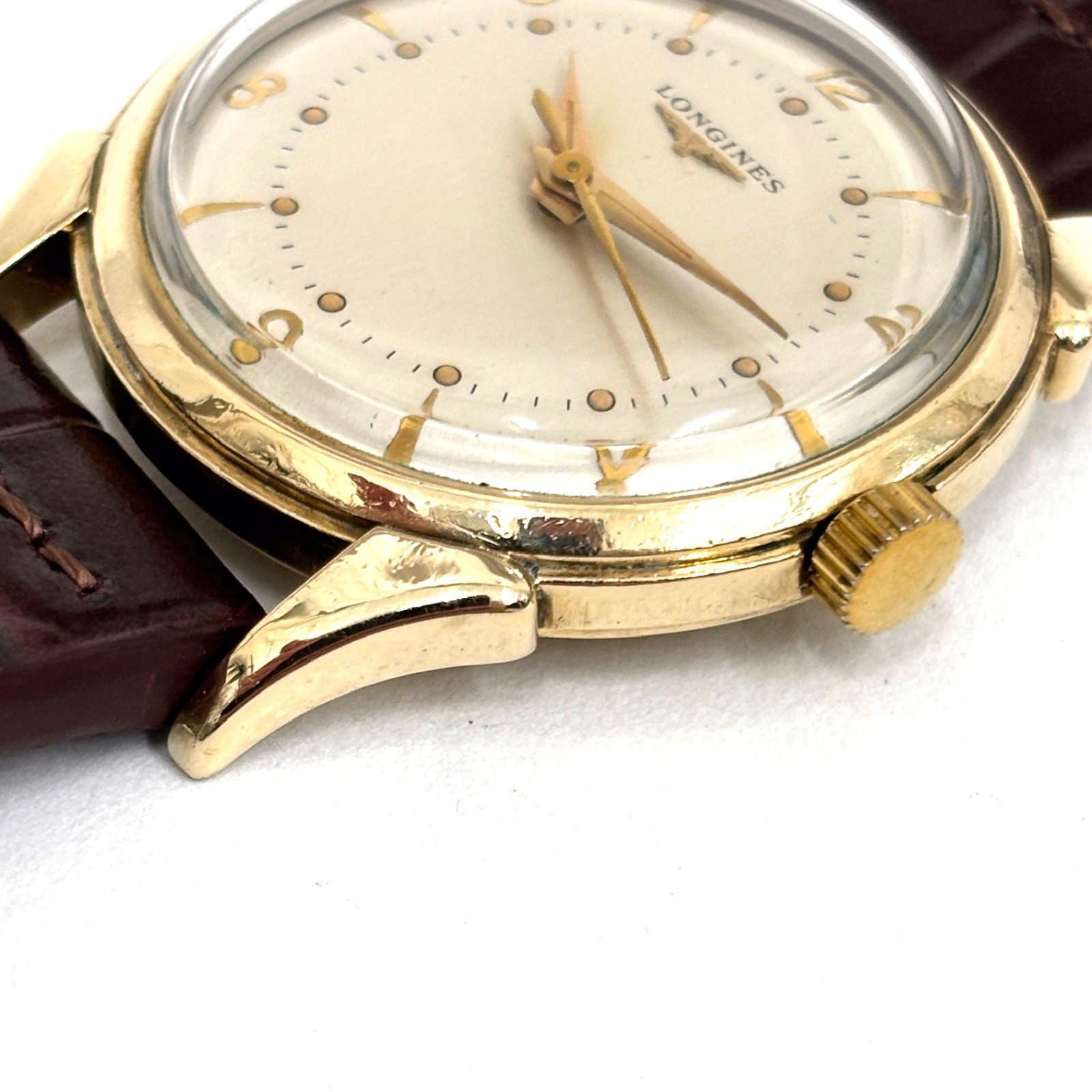 Vintage 1951 Longines Commander 34mm 10K GF Swiss Cal. 23ZS Manual Wind Running