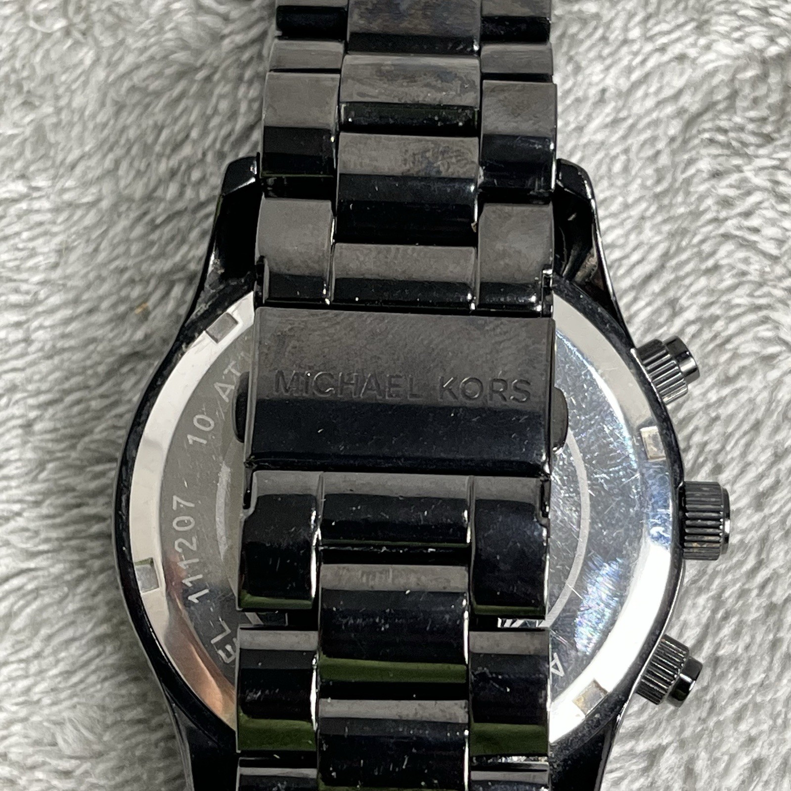 Michael Kors MK5668 Black Chronograph Crystal Dial Women’s Watch 10 ATM