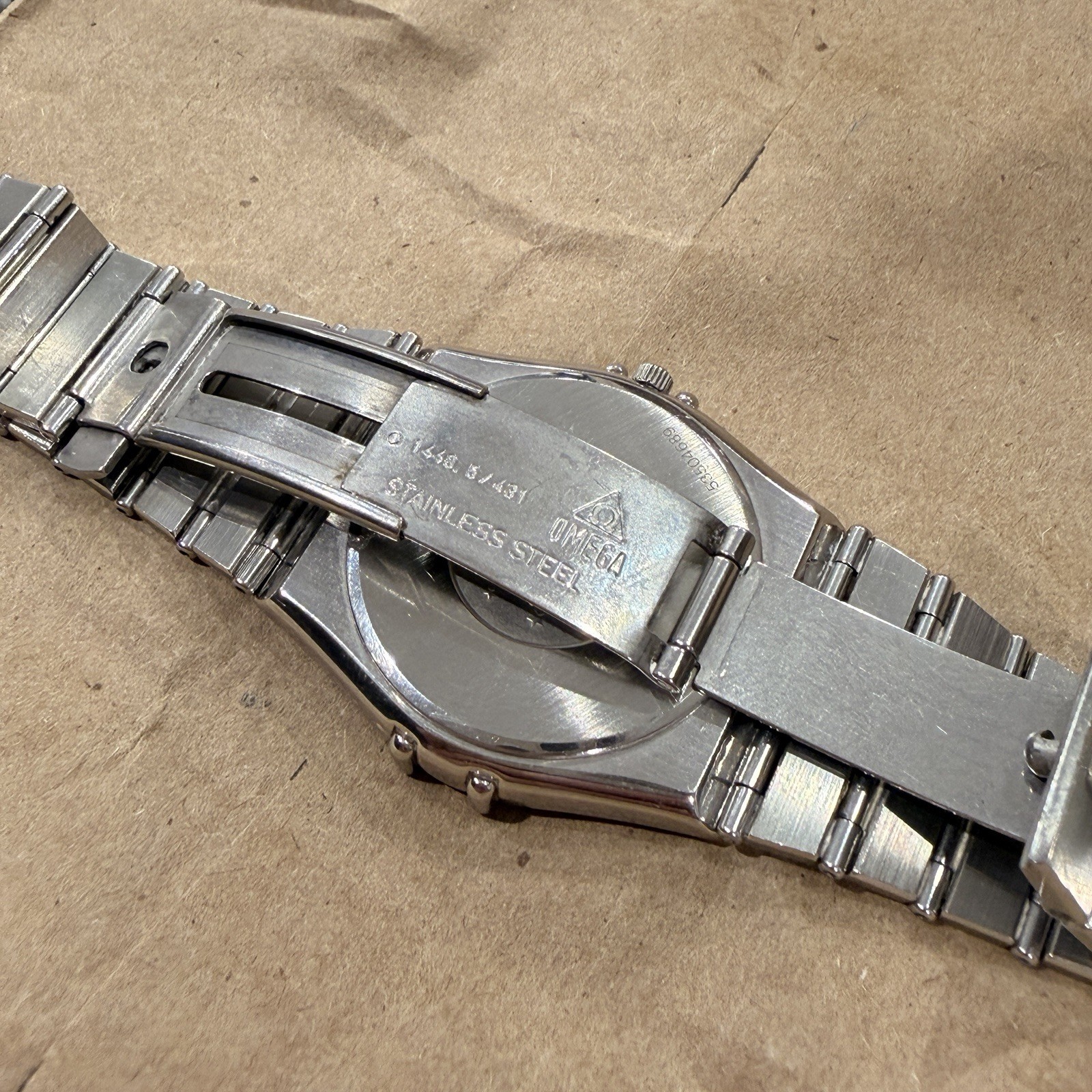 OMEGA Vintage Constellation Battery Watch Stainless Steel WORKING