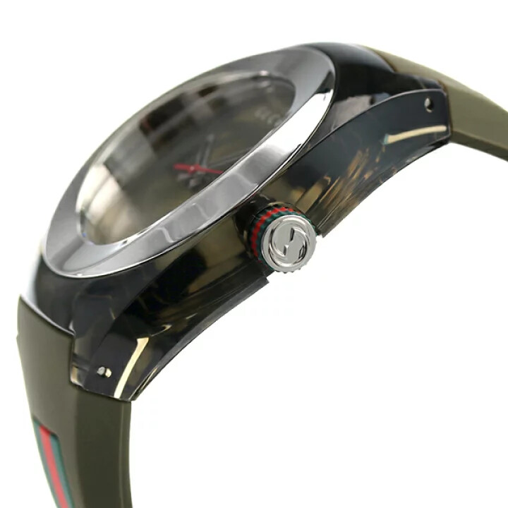 New Gucci Sync XXL Rubber Band Gucci Logoed Dial Assorted Colors Men’s Watch