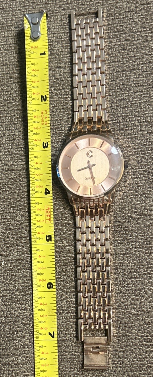Charming Charlie Rose Gold Color Women’s Clasp Watch No. 5833 Runs!