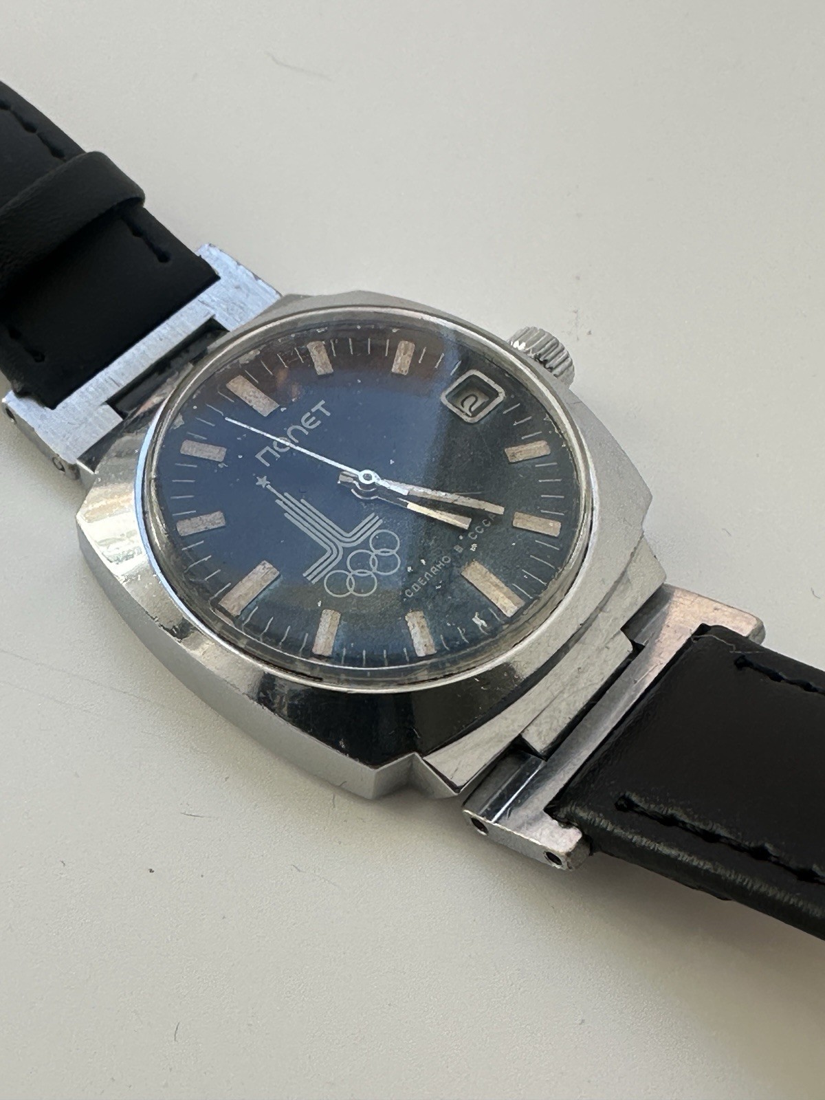 Poljot Olympian Congress USSR Wrist Watch 2614.2H 17 Jewels 1980s