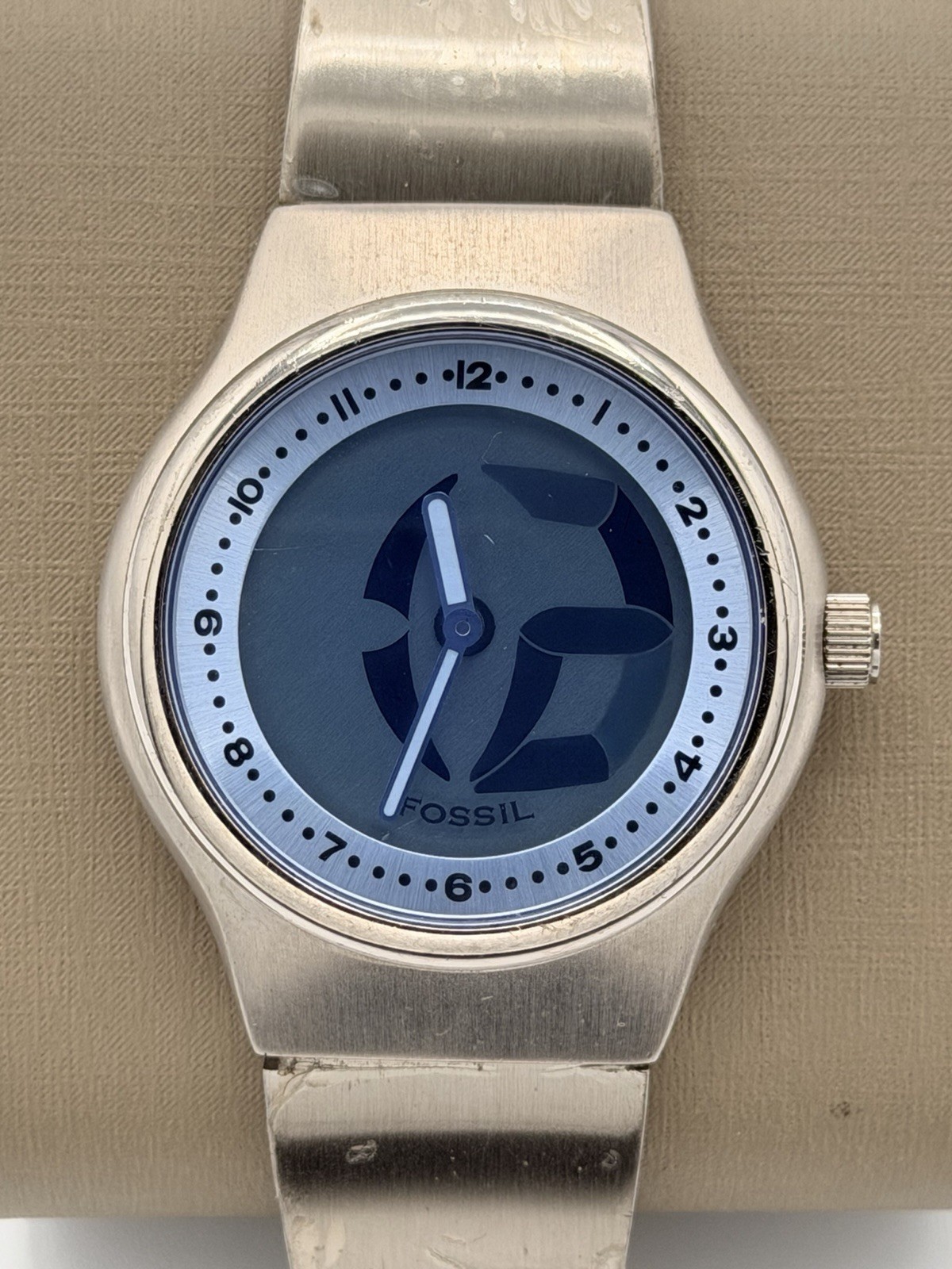 Fossil Big Tic Y2K Era Watch JR-7860 New – Old Stock – Plastic on back & on band