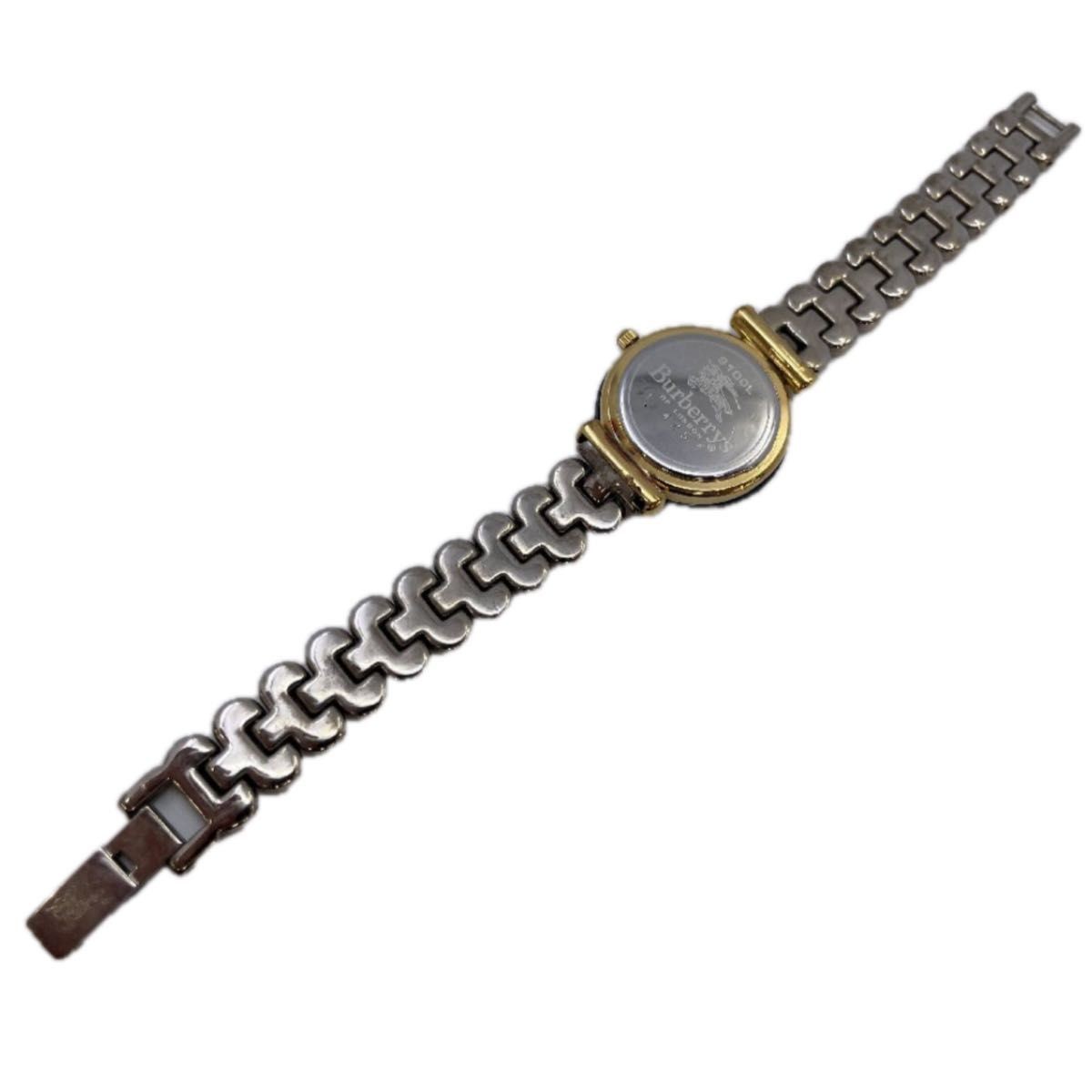 Burberry Bezel 9100L Quartz Analog Round Watch Currently Working