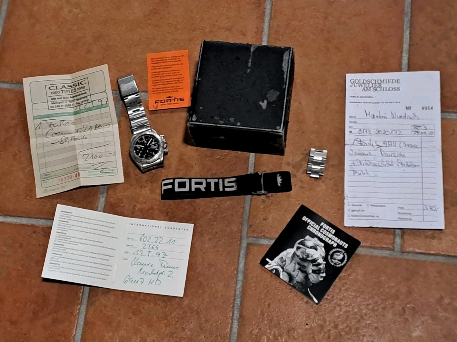 Fortis 602.22.142 Official Cosmonauts Cronograph Automatic Lemania 5100