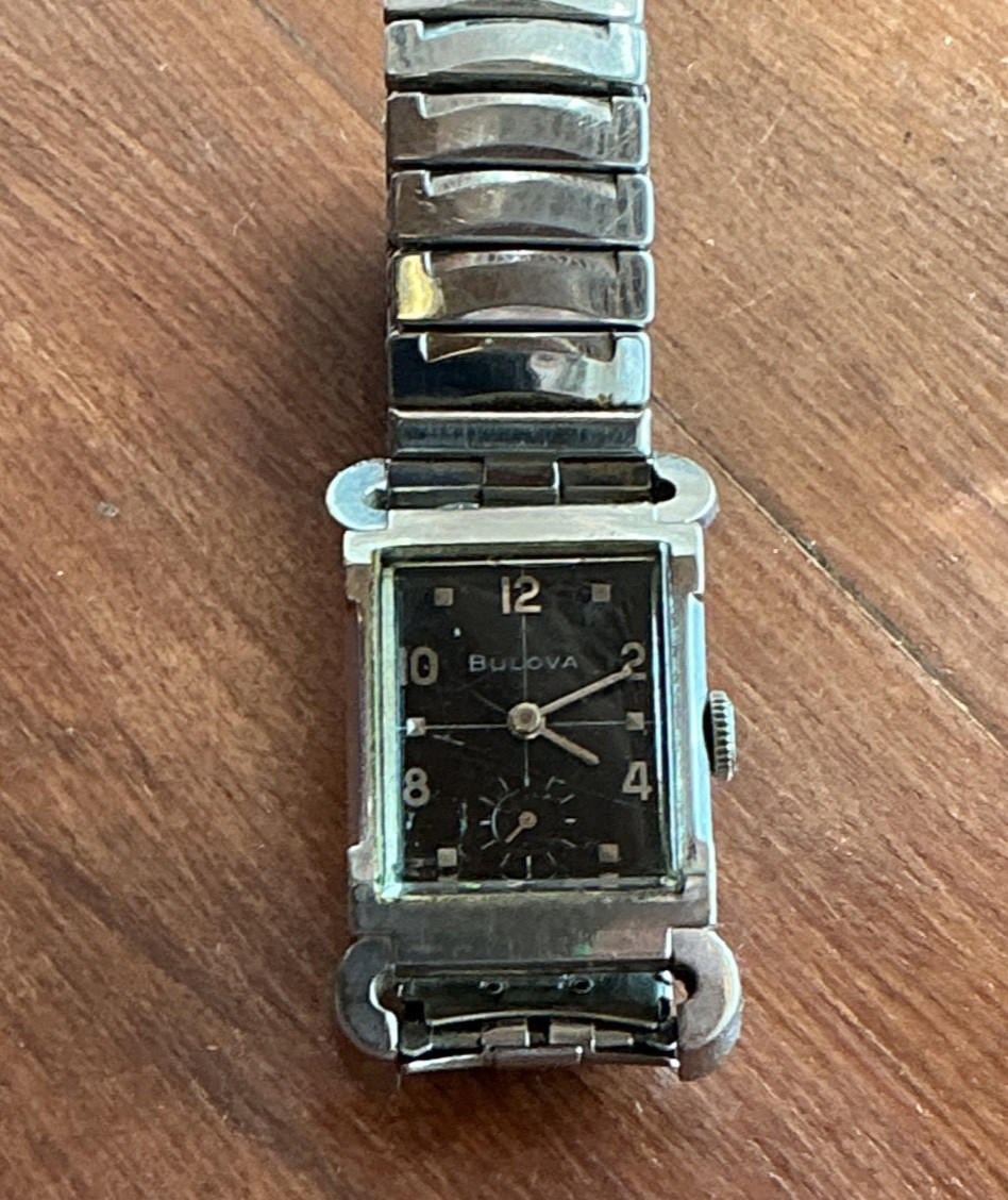 Vintage Bulova 1957 8AC Fifth Avenue Men’s Tank 10k Gold Filled 21mm