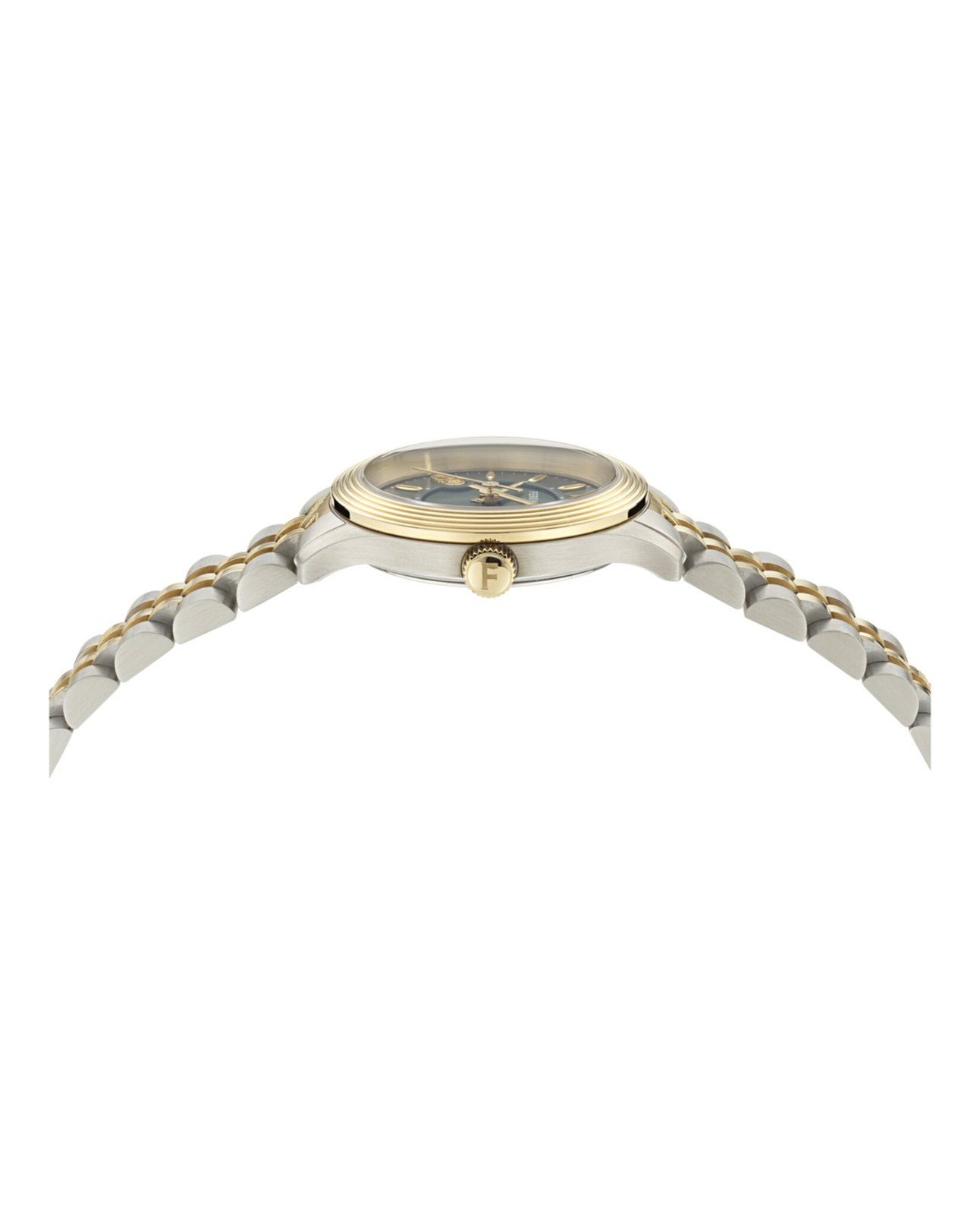Ferragamo Womens Two Tone 28mm Bracelet Fashion Watch
