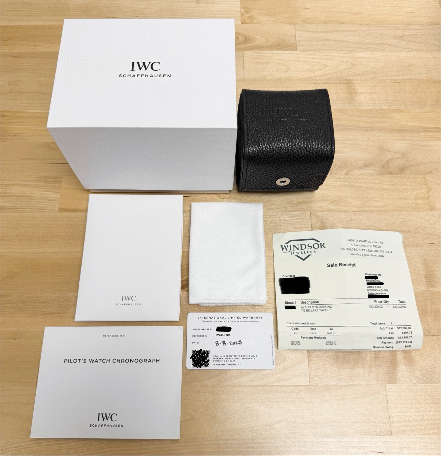 IWC Pilot’s Watch Chronograph Top Gun “Lake Tahoe” IW389105 with Box & Papers!!