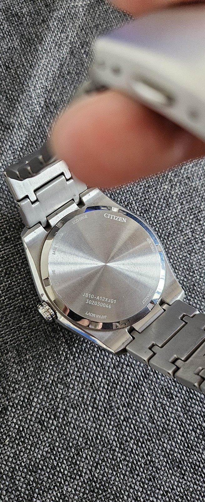 Citizen Eco-Drive Titanium Men’s Watch AW1248-80E Sapphire Crystal Glass