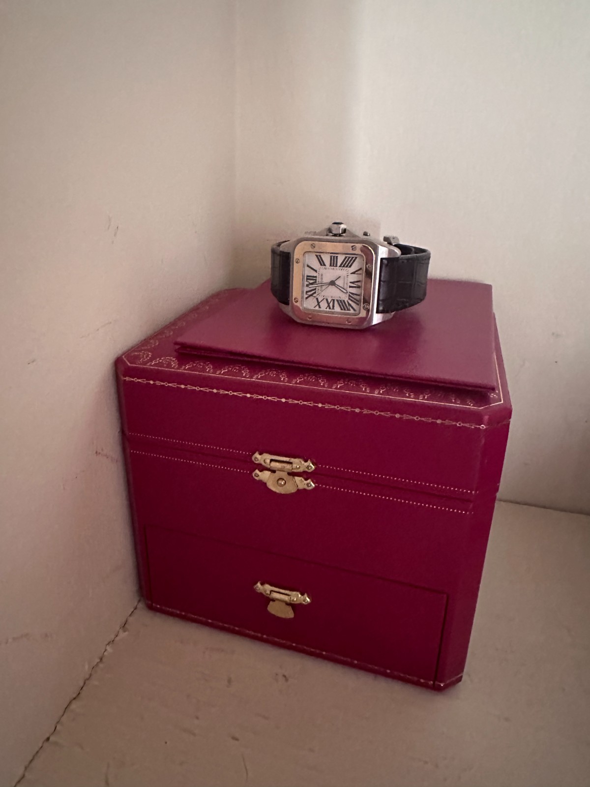 Cartier Santos 100 2656 W20072X7 18k Gold Stainless Steel 38MM Men’s w/box